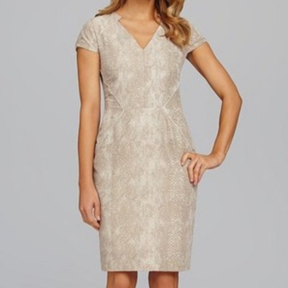 Antonio Melani | Fitted Cap Sleeve Sheath Dress